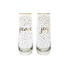 Maxwell & Williams Celebrations Stemless Flute Joy Peace (Set of 2) image 0