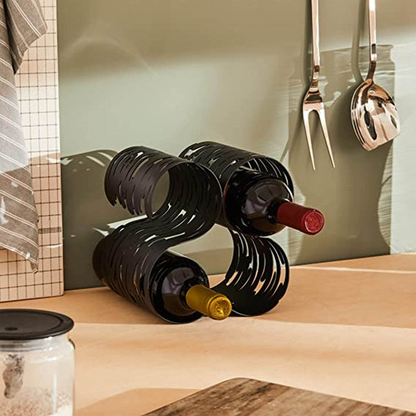Alessi Barkcellar Bottle Rack Black image 4