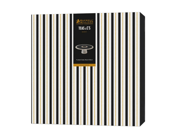 Maxwell & Williams Teas & C's Regency Footed Cake Stand 28cm Black Gift Boxed image 4