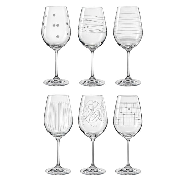 Bohemia Crystal Elements Wine Glasses 450ml (Set of 6) image 1