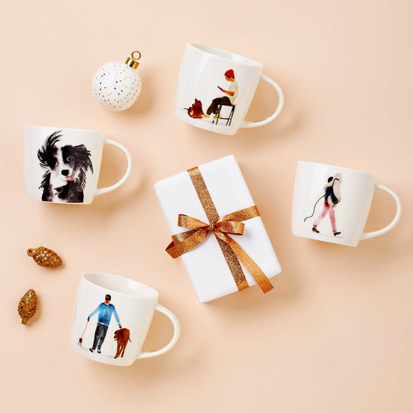 Maxwell & Williams Marc Martin BFF Mug 400ML Big Dog Little Dog Gift Boxed image 1