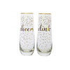 Maxwell & Williams Celebrations Stemless Flute Cheers Clink (Set of 2) image 0