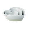 Just Slate 3 Heart Stoneware Nesting Bowls image 0