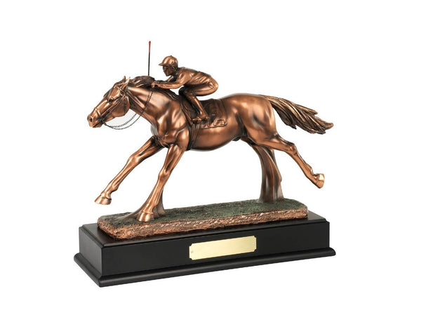 Swatkins Bronze Plated Horse & Jockey Award image 0