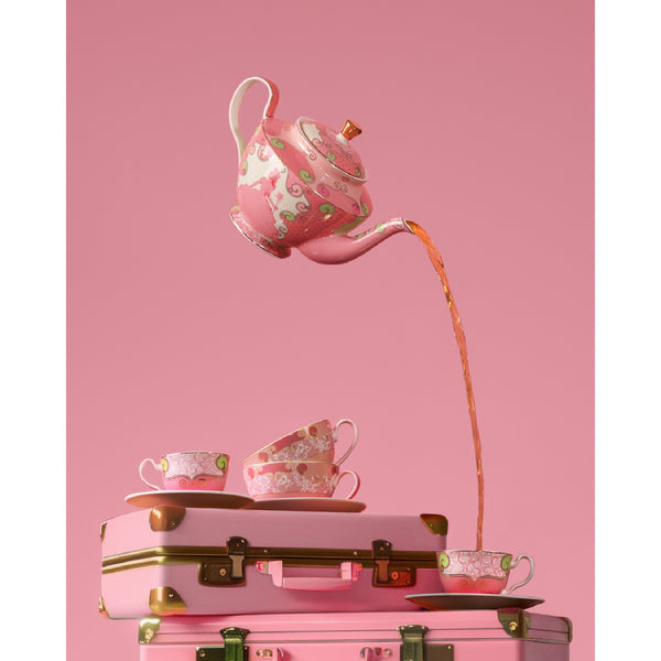 Maxwell & Williams Wicked Pink Goes Good With Green 5pc Tea Set Glinda Gift Boxed image 4