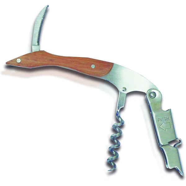 Vin Bouquet Bamboo Corkscrew - 2 Lever Corkscrew Beige image 1