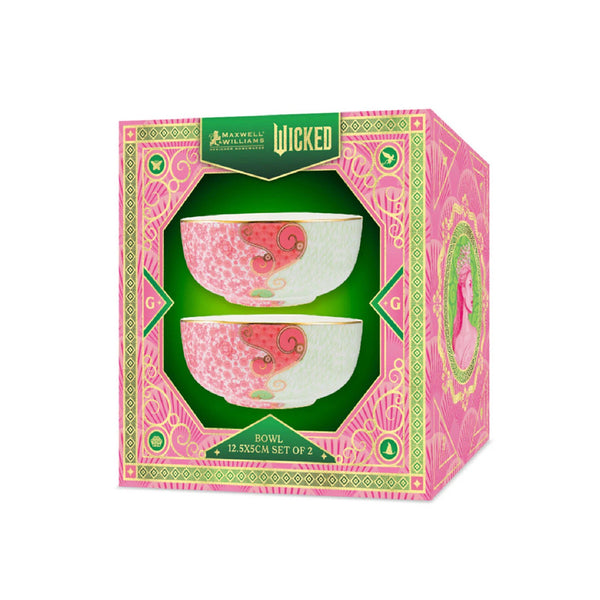 Maxwell & Williams Wicked Pink Goes Good With Green Bowl 12.5x5cm Glinda Gift Boxed (Set of 2) image 2