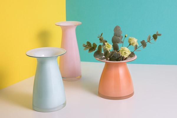 Dartington JUNO Ocean Green Tall Vase 25.5cm image 1