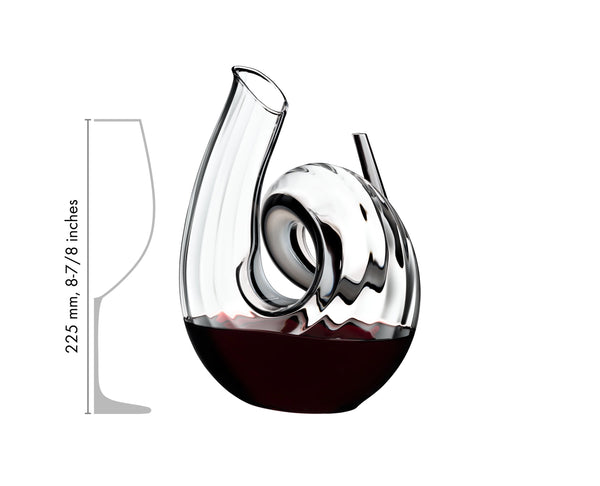 Riedel Decanter Curly Fatto A Mano Black/White/Black Optic image 2