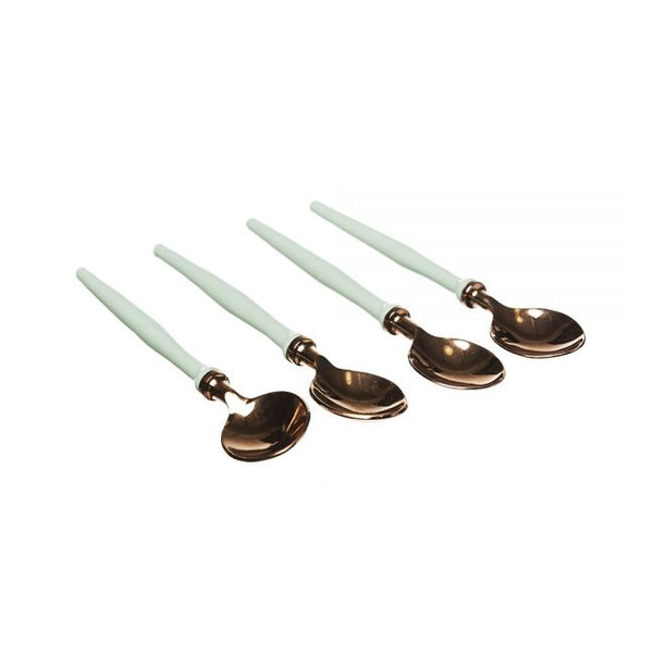 Just Slate 4 Enamel & Rose Gold Spoons image 0