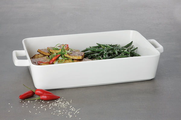 Maxwell & Williams Epicurious Rectangle Baker 32 x 22.5 x 7cm White Gift Boxed image 4