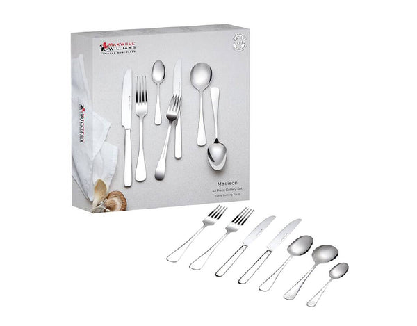 Maxwell & Williams Madison 42pc Cutlery Set Gift Boxed image 0