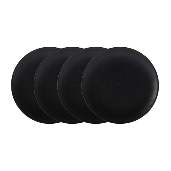 Maxwell & Williams Caviar Black Coupe Plate 20cm (Set of 4) image 0