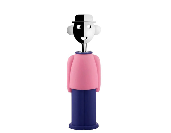Alessi Alessandro M. Corkscrew Pink & Blue image 0