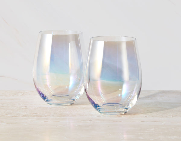 Maxwell & Williams Glamour Stemless Glass 560ML Set of 2 Iridescent Gift Boxed image 4