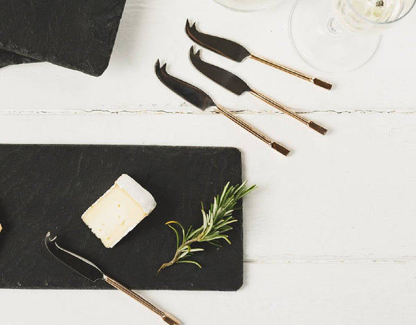 Just Slate Mini Copper Cheese Knives (4 pieces) image 1