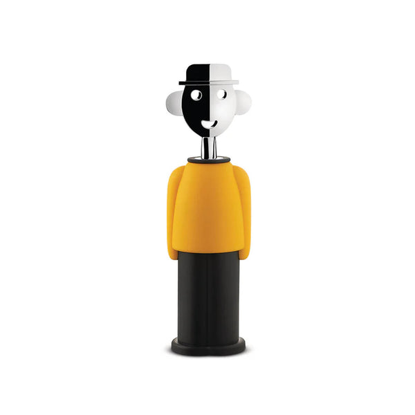 Alessi Alessandro M. Corkscrew Yellow & Black image 1