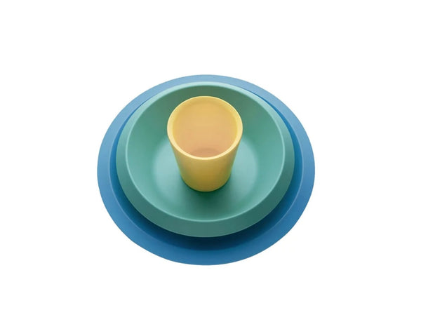 Alessi Giro Kids Children Tableware Set Light Blue image 0