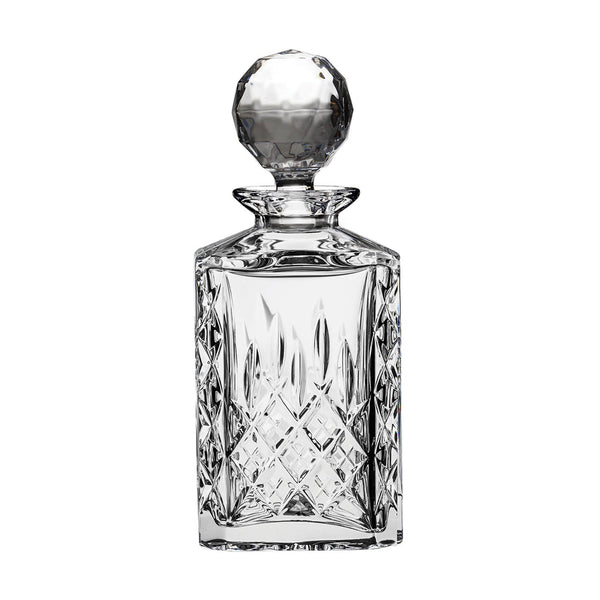 Royal Scot London Whisky Set - Square Spirit Decanter & 2 Crystal Whisky Tumblers image 1