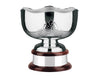 Swatkins Hand Chased with Wavy Edge Silver Plated Trophy Bowl image 0