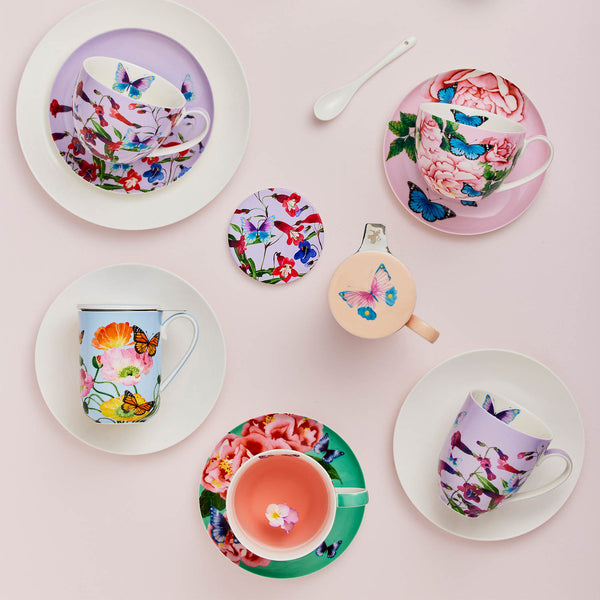 Maxwell & Williams Gabby Malpas Posey Mug & Coaster Set Tulip Love Gift Boxed image 6
