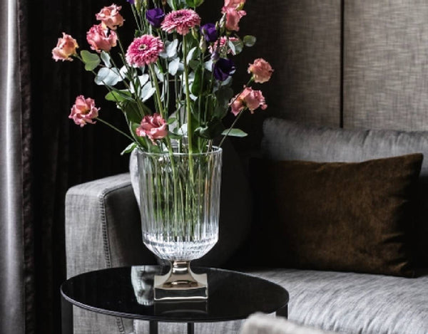 Nachtmann Minerva Vase - Platinum Footed, 32cm | 12.4in image 4