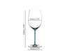 Riedel Fatto A Mano Cabernet/Merlot Turquoise image 1