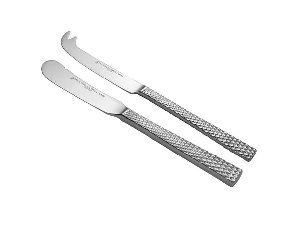 Maxwell & Williams Diamonds Cheese & Pate Knife Set 2pc Gift Boxed image 1