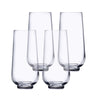 Nude Hepburn Long Drink Clear Glasses (Set of 4) image 0