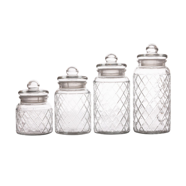 Casa Domani Trellis Storage Jars Set 4 Gift Boxed image 0