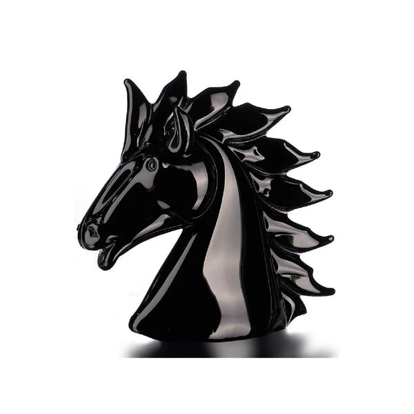 Duccio di Segna Small Black Horse's Head image 0