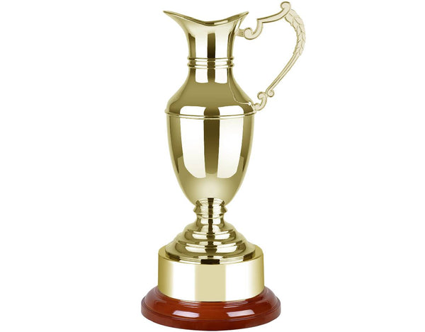 Swatkins Gold Finish Endurance Laurel Claret Jug image 1