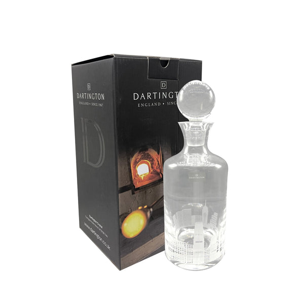 Dartington Sandblasted Decanter And Stopper Hong Kong Skyline (Single) image 1