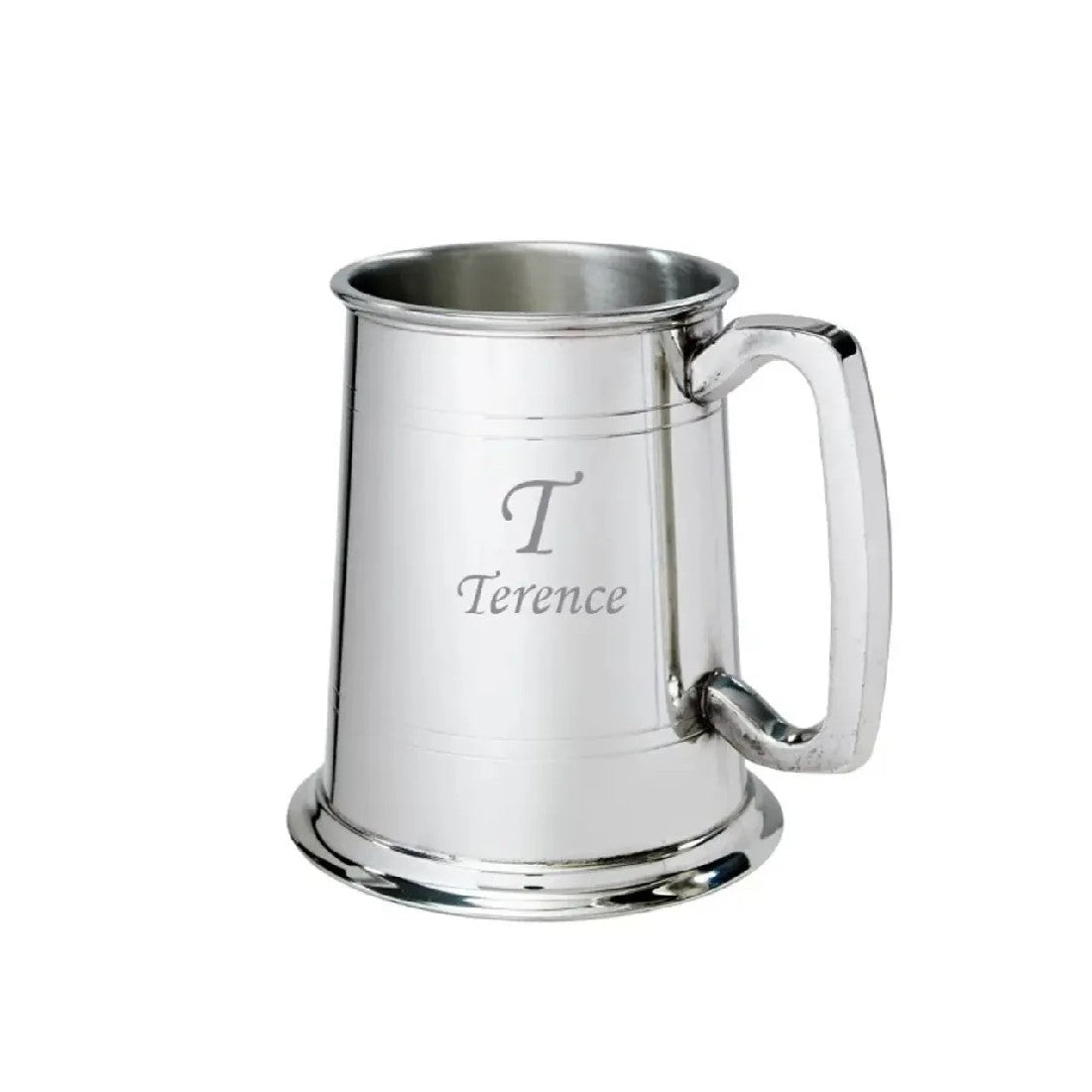 Wentworth Pewter Half-Pint Tankard – Old London Milk Churn Design, Handmade In UK Beer Mug
