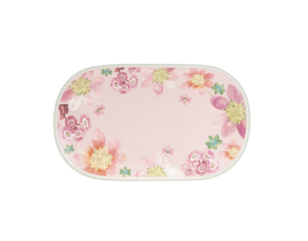 Maxwell & Williams Primula Oval Platter 37x23cm Pink Gift Boxed image 0