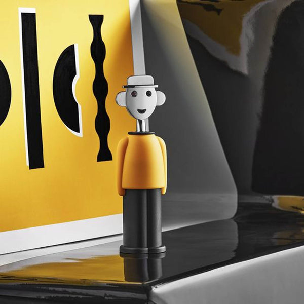 Alessi Alessandro M. Corkscrew Yellow & Black image 3