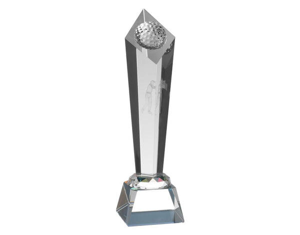 Swatkins Golfer Lasered Crystal Golf Award image 0