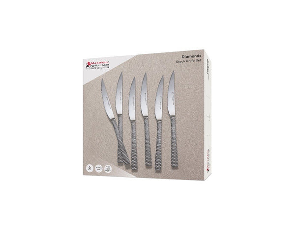 Maxwell & Williams Diamonds Steak Knife Set 6pc Gift Boxed image 3