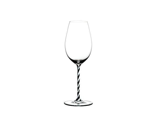 Riedel Fatto A Mano Champagne Wine Glass Black And White Twisted image 1