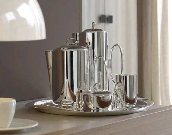 Zanetto Oval Tray 'Eye' Silver Plated image 1