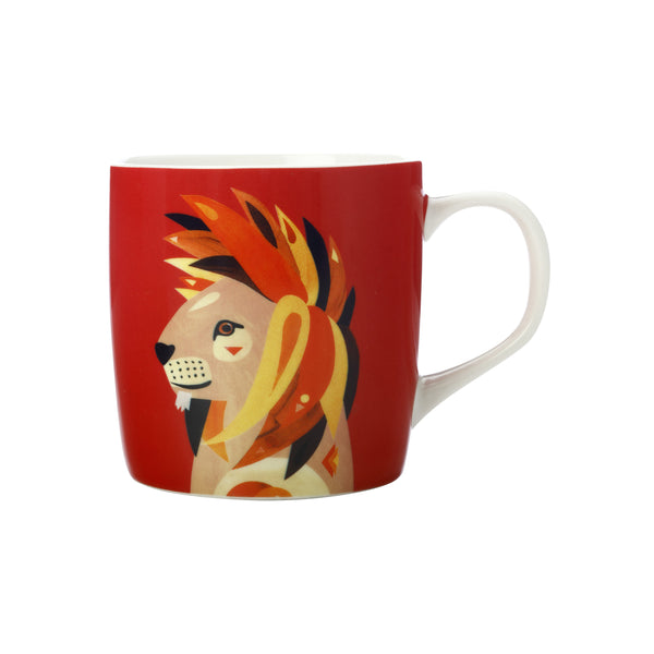 Maxwell & Williams Pete Cromer Wildlife Mug 375ML Lion Gift Boxed image 0