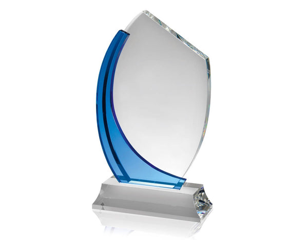 Swatkins Stylish Blue Optical Crystal Award image 0