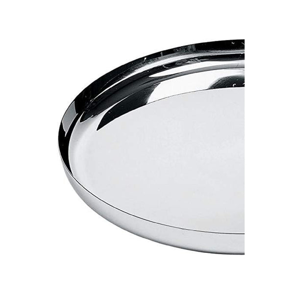 Alessi Round Polished Tray Silver image 1