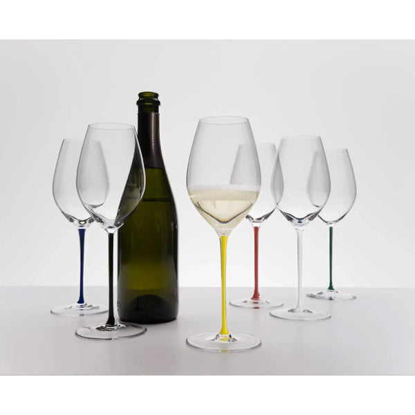 Riedel Fatto A Mano Champagne Wine Glass Green image 3