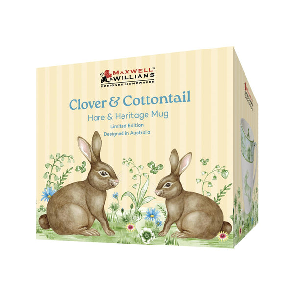 Maxwell & Williams Clover & Cottontail Hare & Heritage Mug 375ML Gift Boxed