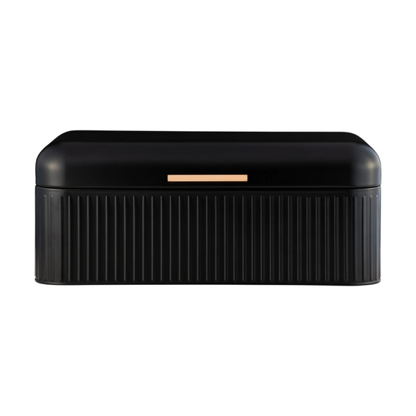 Maxwell & Williams Astor Bread Bin 42x22.5x18cm Black Gift Boxed