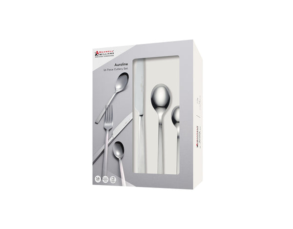 Maxwell & Williams Auroline 16Pcs Cutlery Set Stainless Steel Gift Boxed