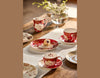 Maxwell & Williams Kimono Breakfast Cup & Saucer 480ML Red Gift Boxed