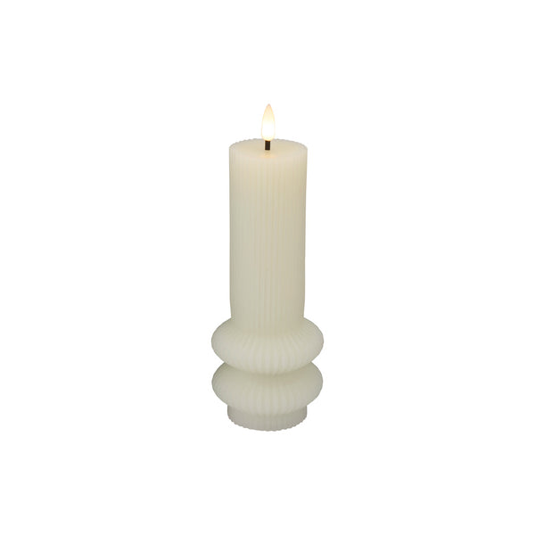 Maxwell & Williams Let's Get Lit Linea LED Sculptural Wax Candle 7.5x18.5cm Soy Gift Boxed