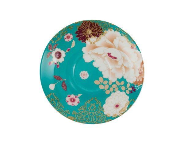 Maxwell & Williams Kimono Cup & Saucer 300ML Teal Gift Boxed